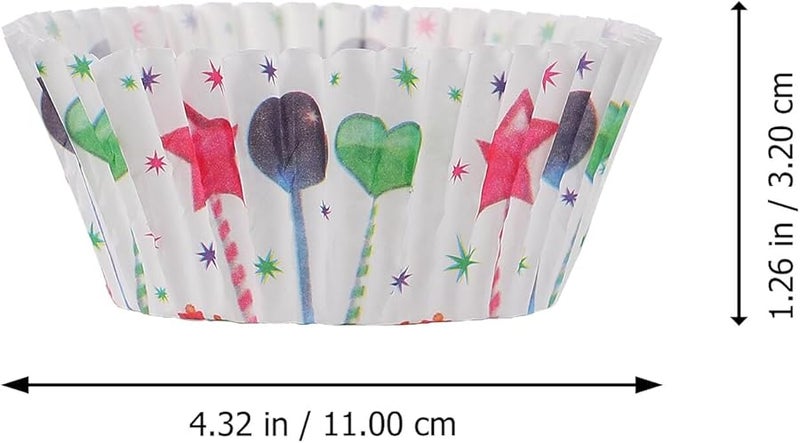 Christmas Bell Snowman Pattern Heat Resistant Greaseproof Baking Cups 400 Pcs Disposable Muffin Liners - Image 4